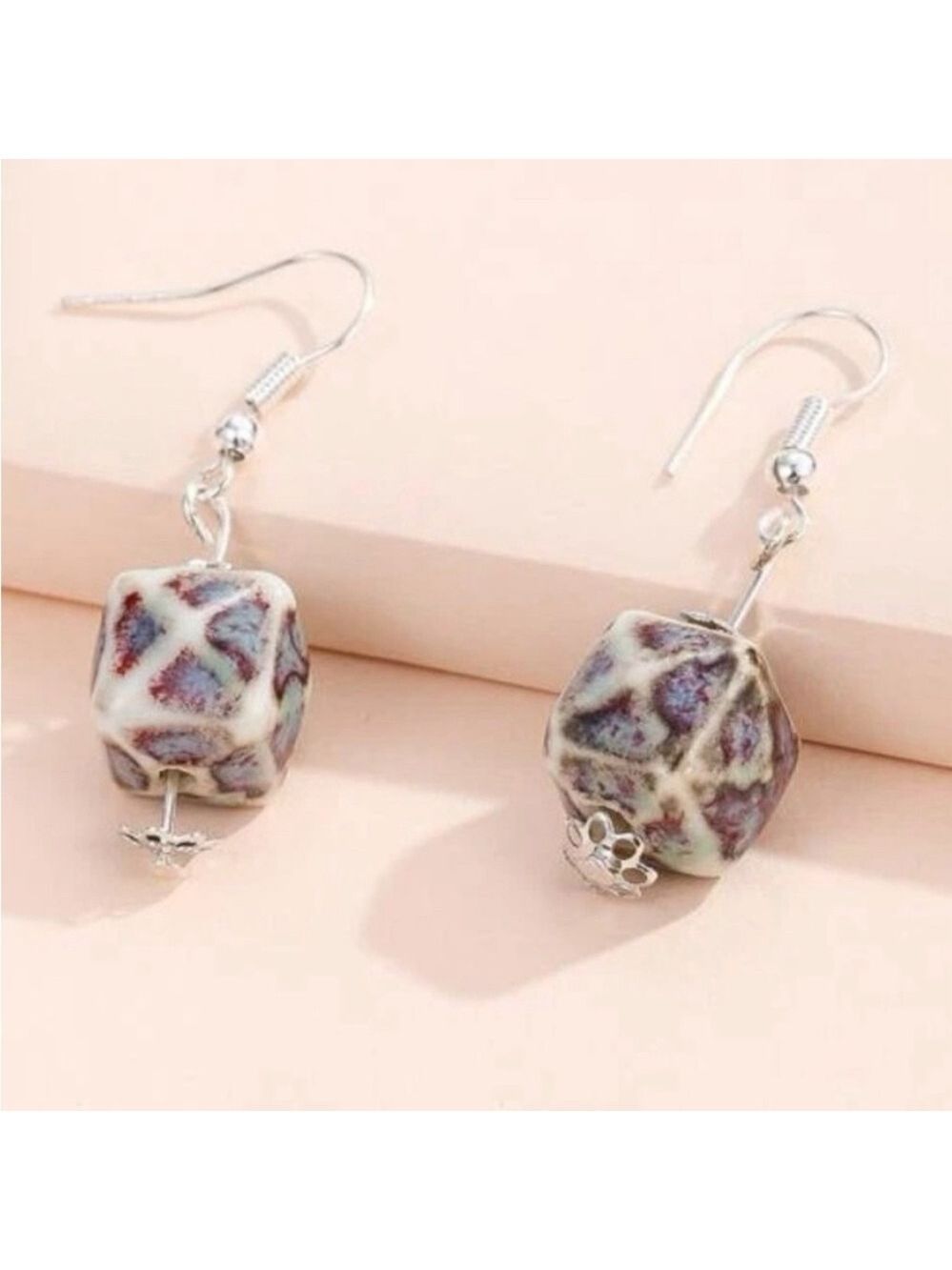 Host Pick🥳 Multi Colored Cubed Dangle
Earrings